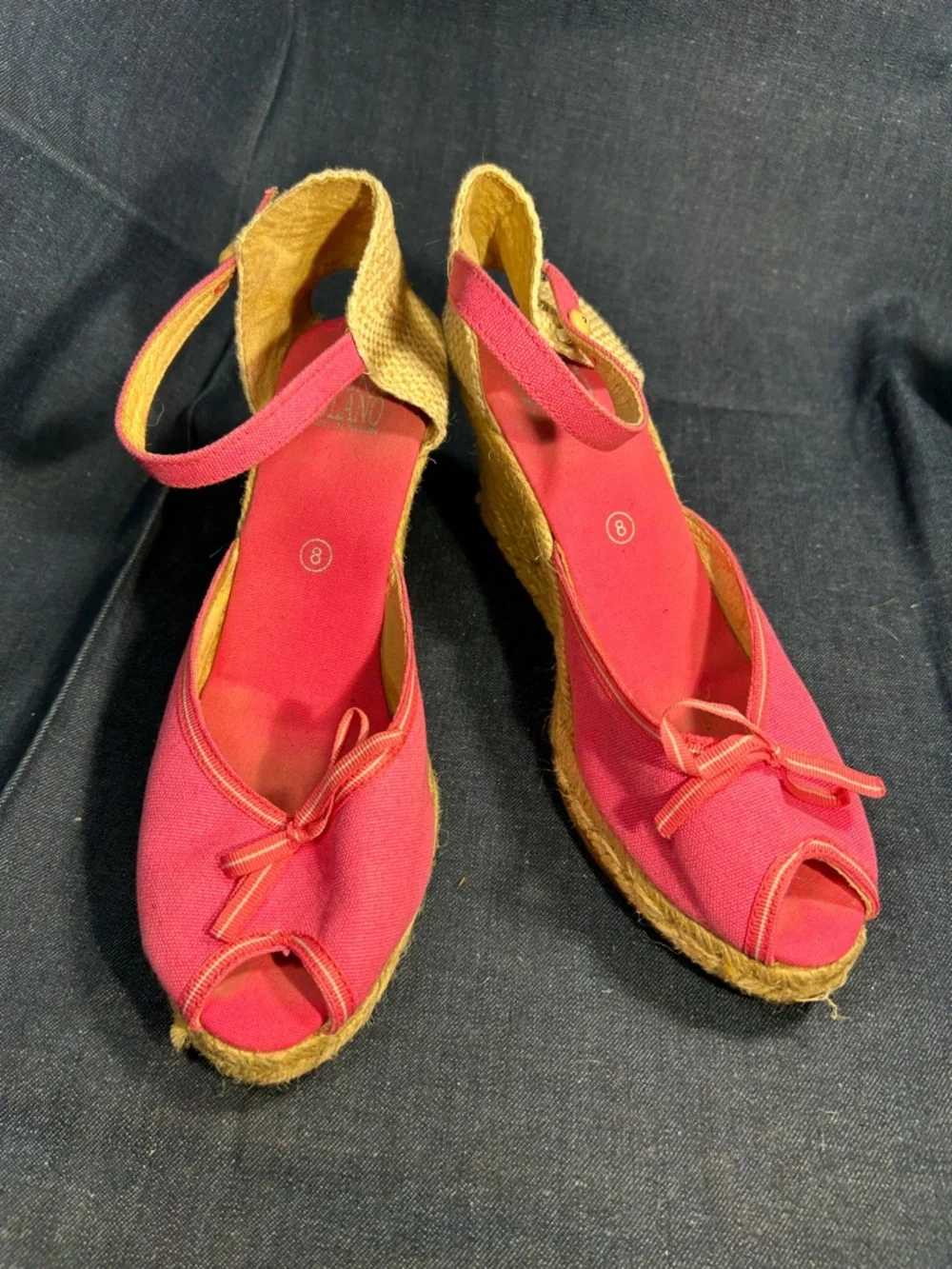 Elena Solano espadrilles wedge made in Spain peep toe